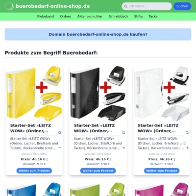 Screenshot buerobedarf-online-shop.de