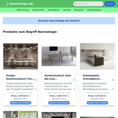 Screenshot bueroetage.de