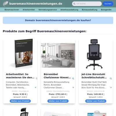 Screenshot bueromaschinenvermietungen.de