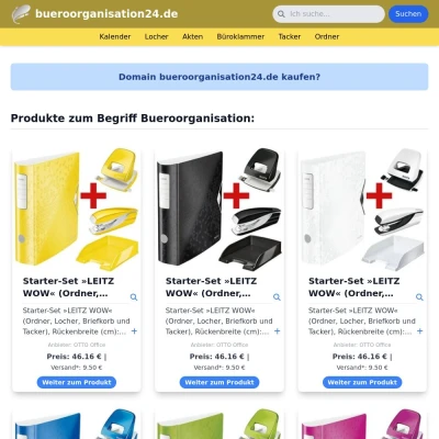 Screenshot bueroorganisation24.de