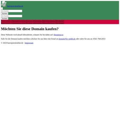 Screenshot bueroportalonline.de