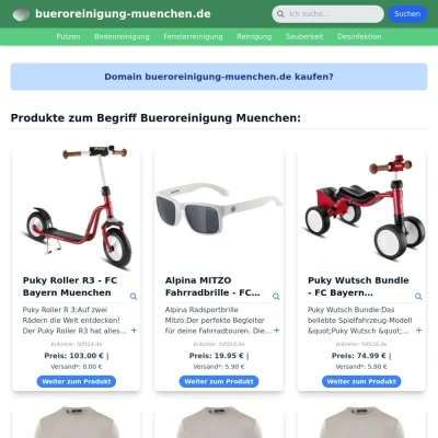 Screenshot bueroreinigung-muenchen.de