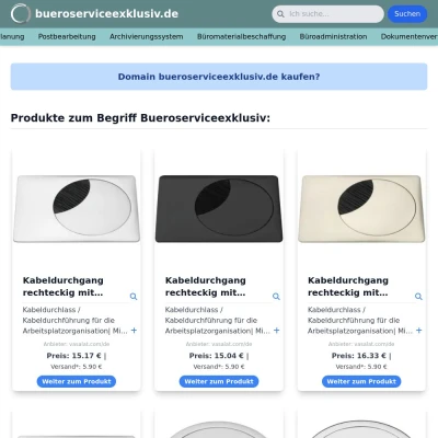 Screenshot bueroserviceexklusiv.de
