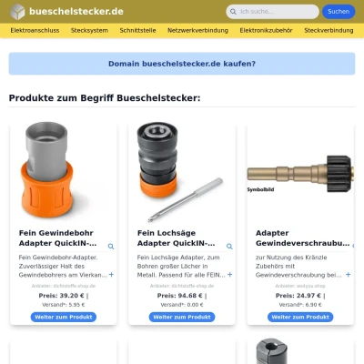 Screenshot bueschelstecker.de