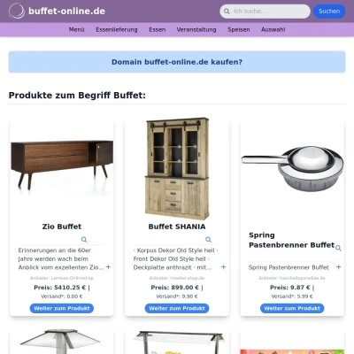 Screenshot buffet-online.de