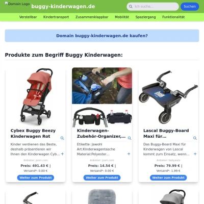 Screenshot buggy-kinderwagen.de