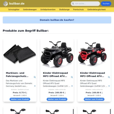 Screenshot bullbar.de