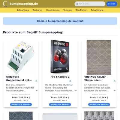 Screenshot bumpmapping.de