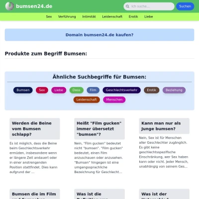 Screenshot bumsen24.de