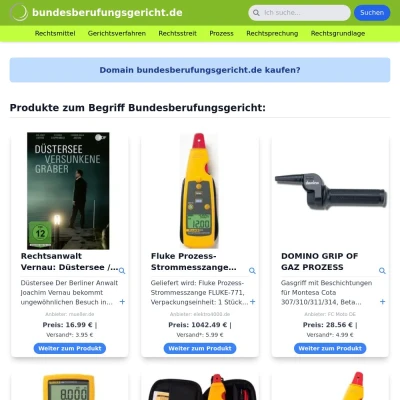 Screenshot bundesberufungsgericht.de