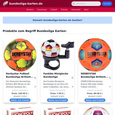 Screenshot bundesliga-karten.de