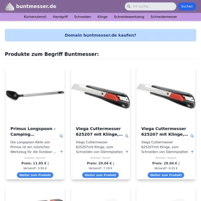 Screenshot buntmesser.de