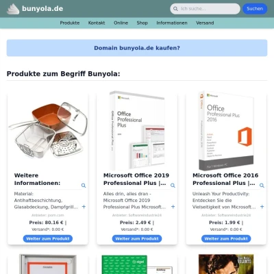 Screenshot bunyola.de