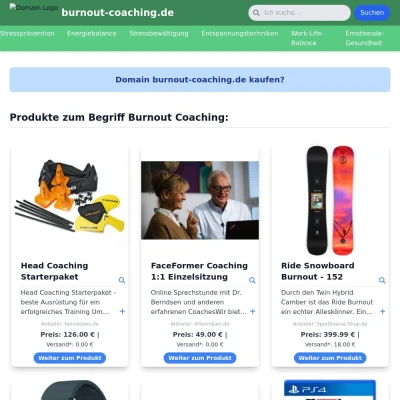 Screenshot burnout-coaching.de