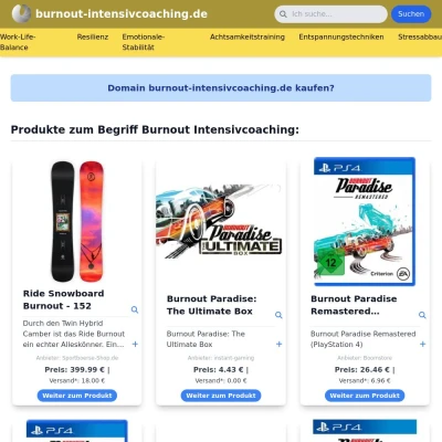 Screenshot burnout-intensivcoaching.de