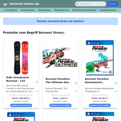 Screenshot burnout-stress.de