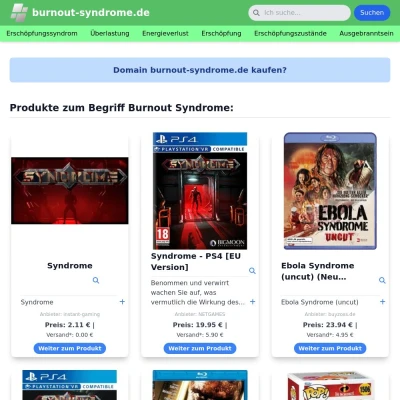 Screenshot burnout-syndrome.de