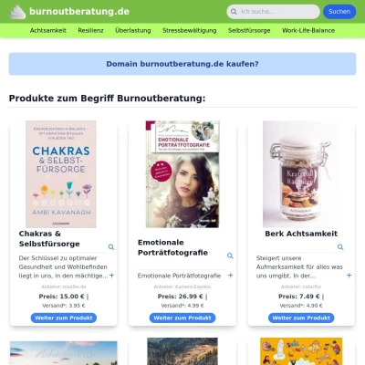 Screenshot burnoutberatung.de