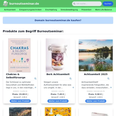 Screenshot burnoutseminar.de