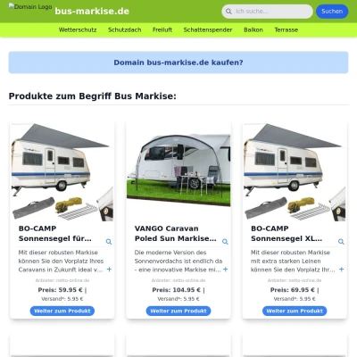 Screenshot bus-markise.de