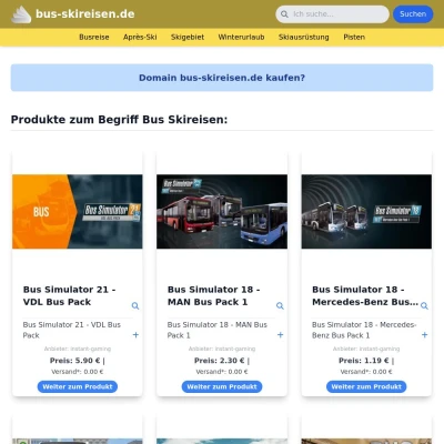 Screenshot bus-skireisen.de