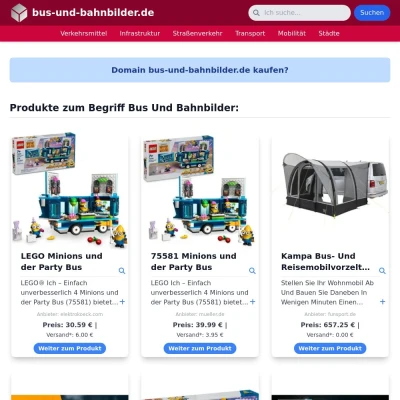 Screenshot bus-und-bahnbilder.de