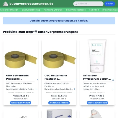 Screenshot busenvergroesserungen.de