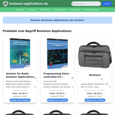 Screenshot business-applications.de