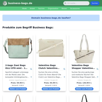 Screenshot business-bags.de