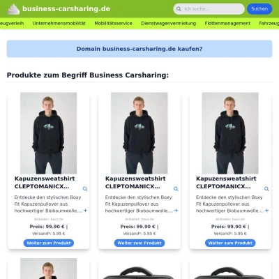 Screenshot business-carsharing.de