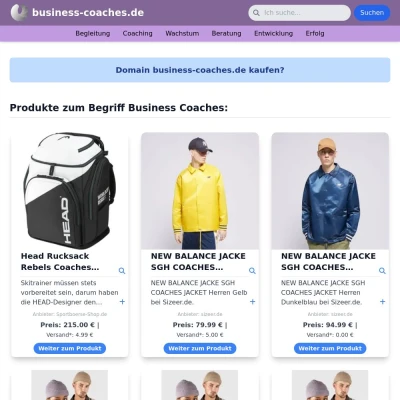 Screenshot business-coaches.de