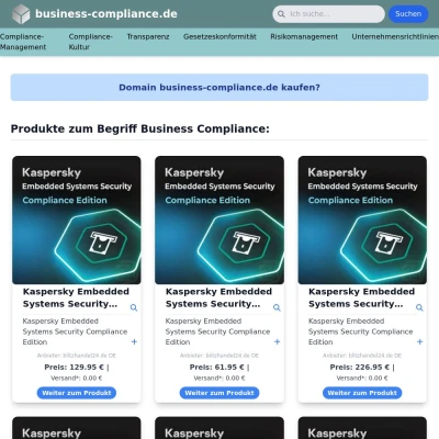 Screenshot business-compliance.de