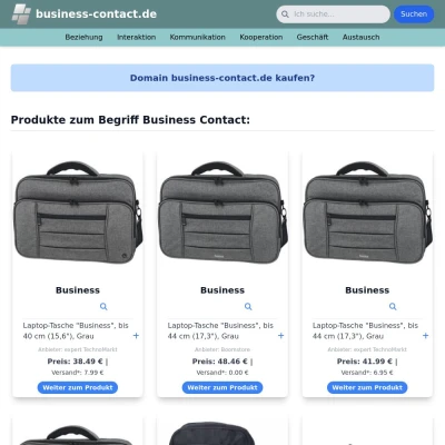 Screenshot business-contact.de