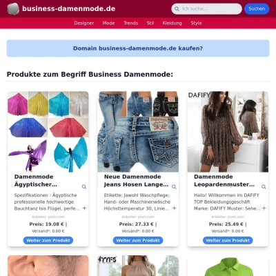 Screenshot business-damenmode.de