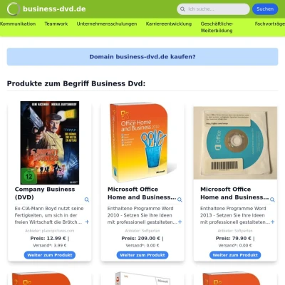 Screenshot business-dvd.de