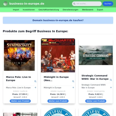 Screenshot business-in-europe.de