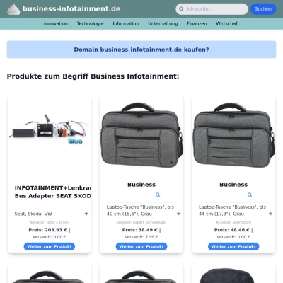 Screenshot business-infotainment.de