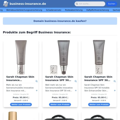 Screenshot business-insurance.de