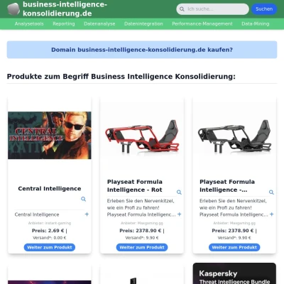 Screenshot business-intelligence-konsolidierung.de