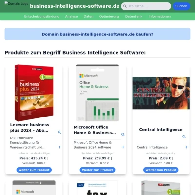 Screenshot business-intelligence-software.de