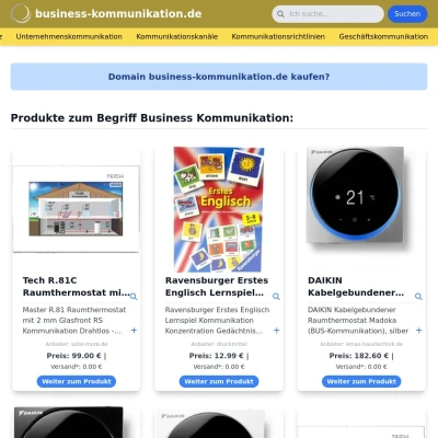 Screenshot business-kommunikation.de