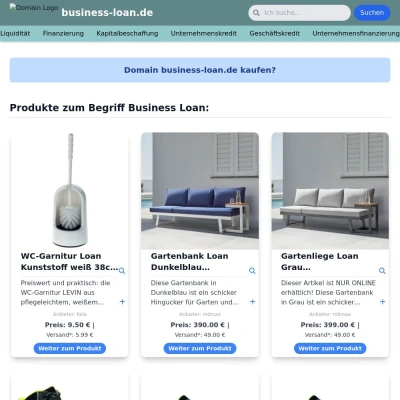 Screenshot business-loan.de