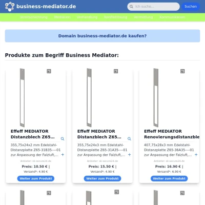 Screenshot business-mediator.de