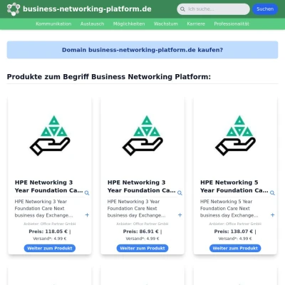 Screenshot business-networking-platform.de