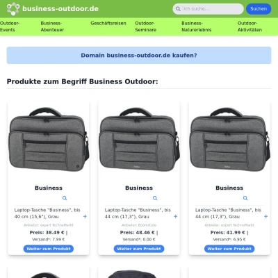 Screenshot business-outdoor.de