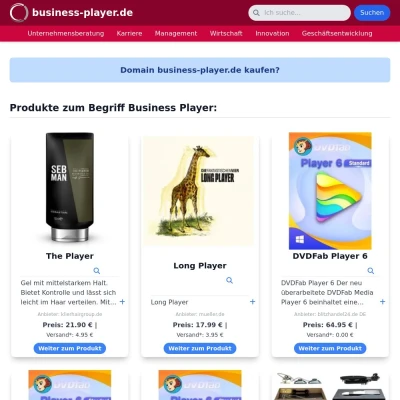 Screenshot business-player.de