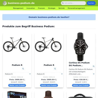 Screenshot business-podium.de