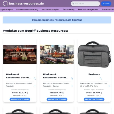 Screenshot business-resources.de