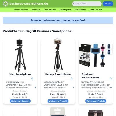 Screenshot business-smartphone.de