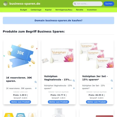 Screenshot business-sparen.de